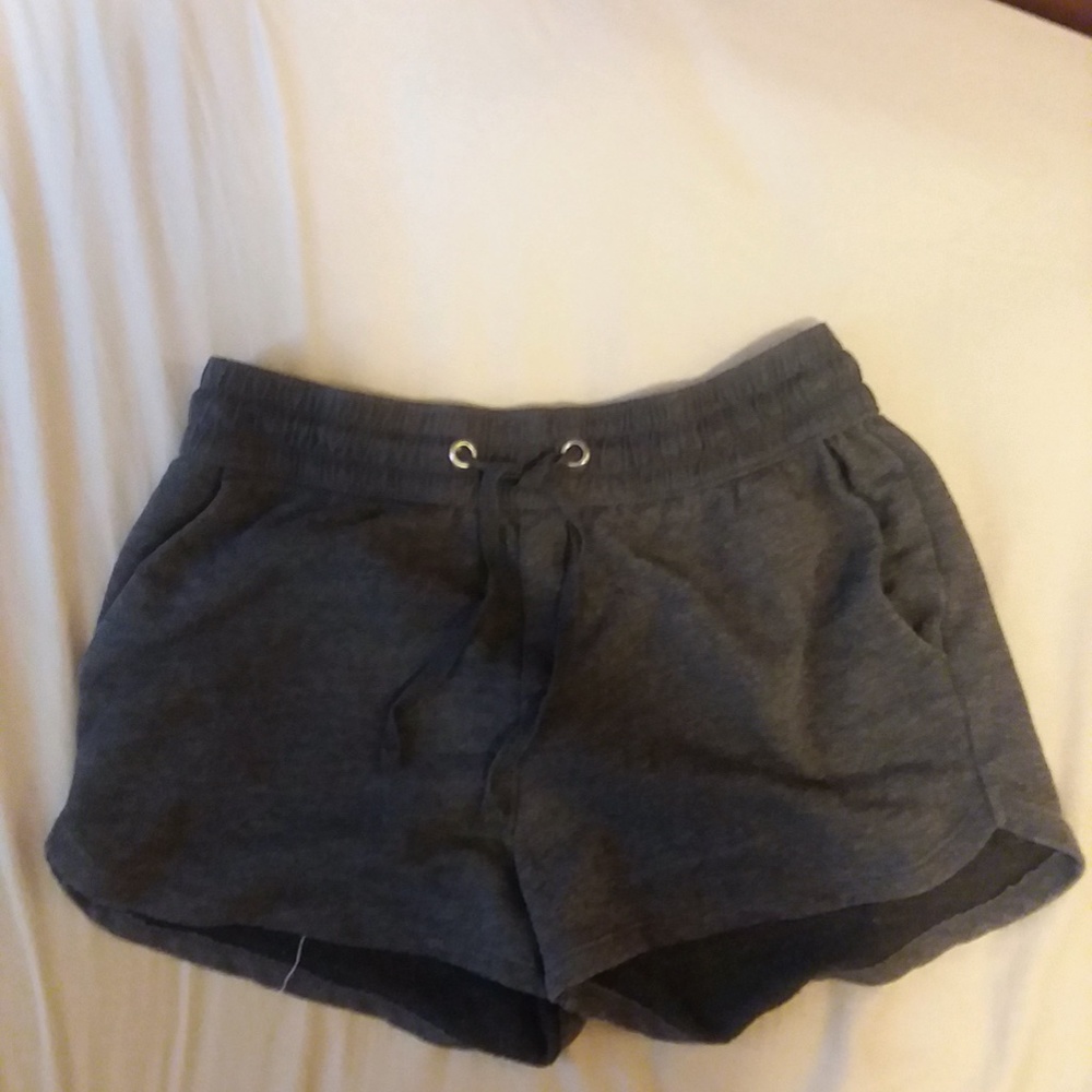 Gray Drawstring Shorts